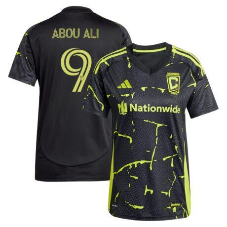 Wessam Abou Ali Columbus Crew adidas Women's 2025 The Goosebumps Kit Replica Jersey - Black - Front View