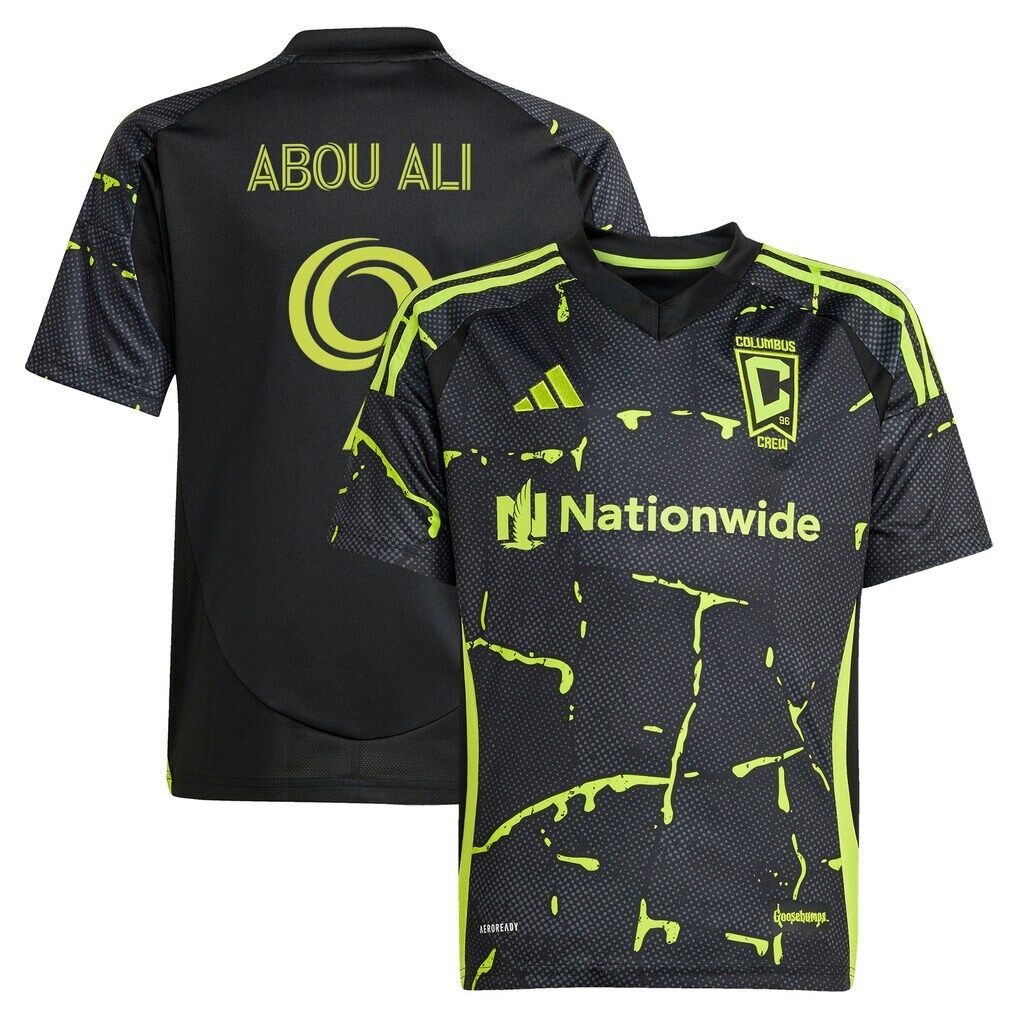 Wessam Abou Ali Columbus Crew adidas Youth 2025 The Goosebumps Kit Replica Jersey