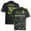 Steven Moreira Columbus Crew adidas Youth 2025 The Goosebumps Kit Replica Jersey - Black - Front View