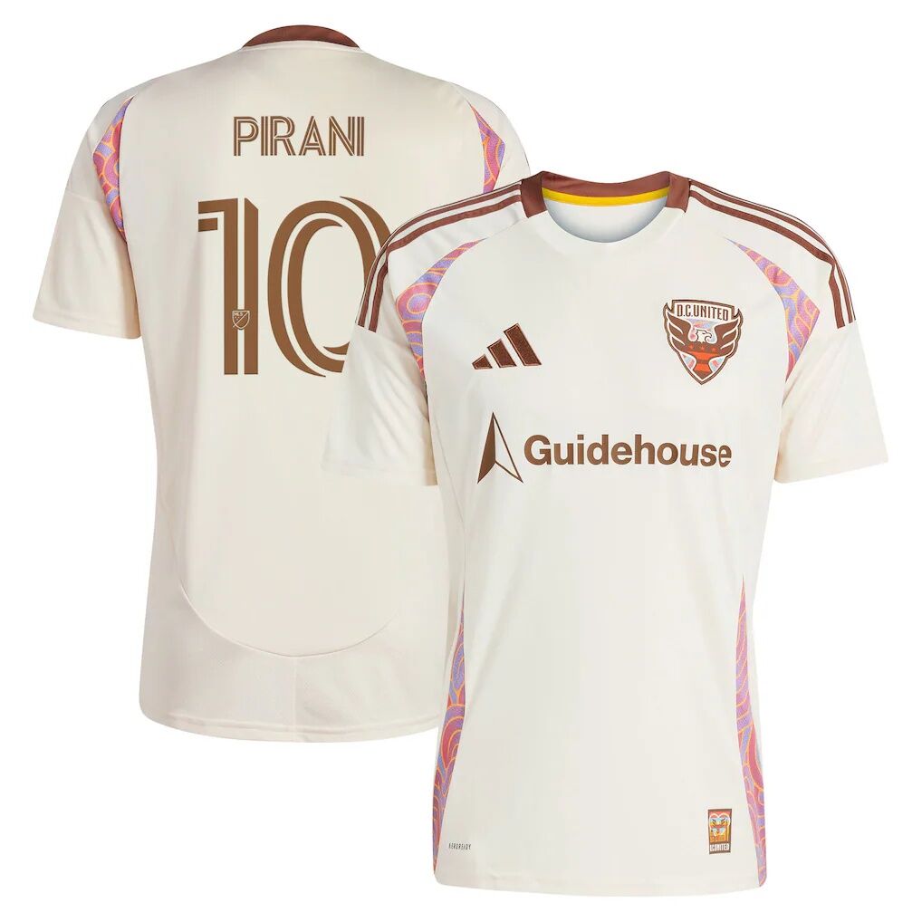 Gabriel Pirani D.C. United adidas 2025 The Soul Kit Replica Jersey - Natural