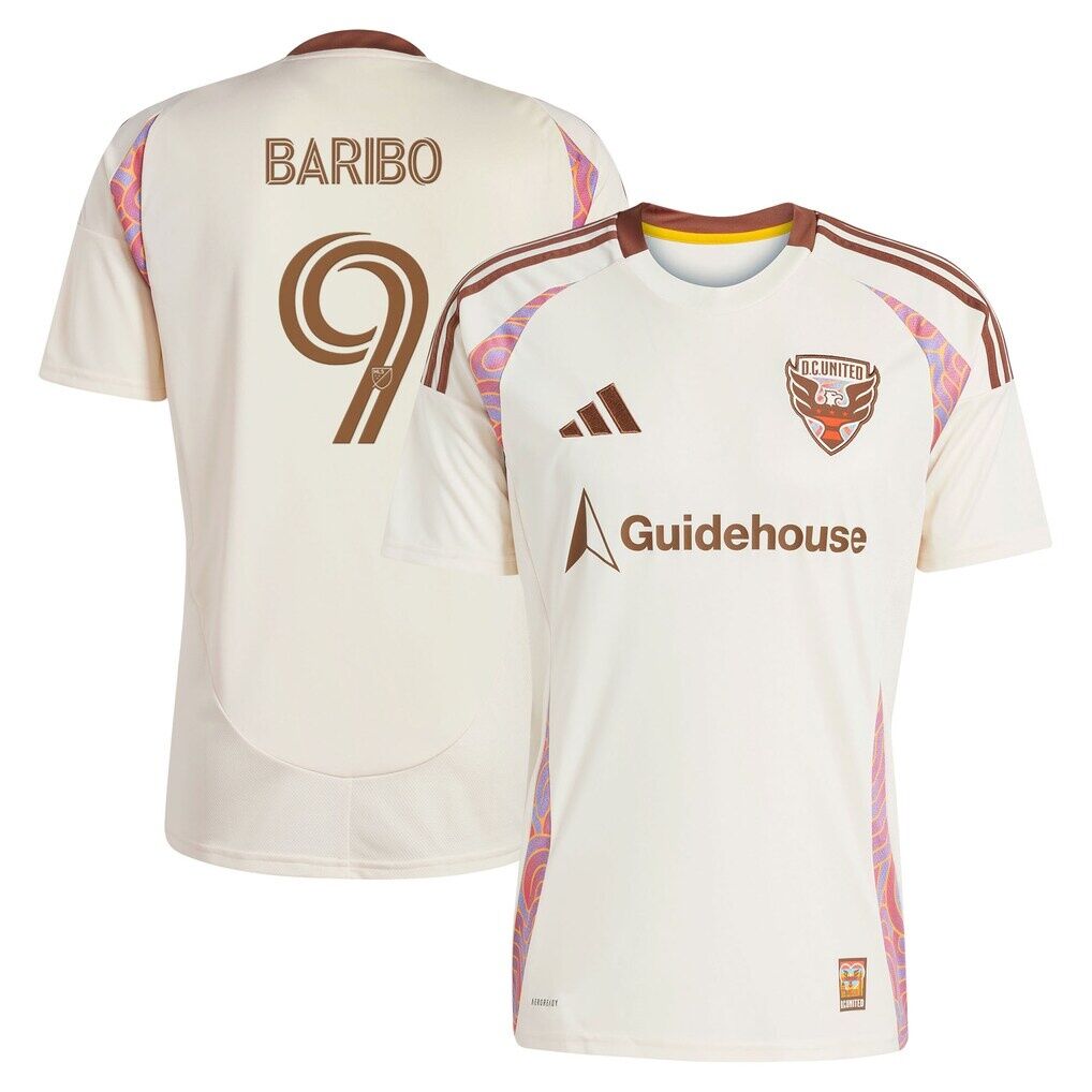 Tai Baribo D.C. United adidas 2025 The Soul Kit Replica Jersey - Natural