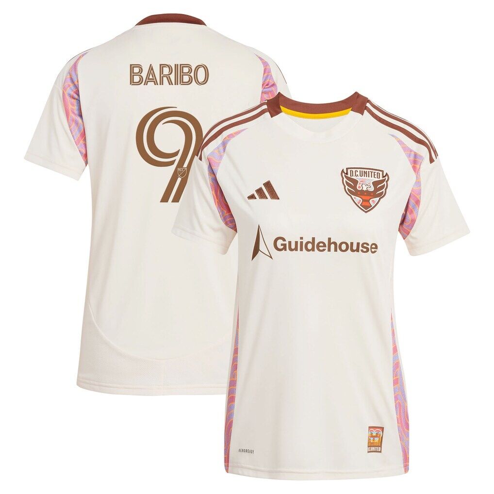Tai Baribo D.C. United adidas Women's 2025 The Soul Kit Replica Jersey - Natural