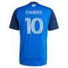 Evander da Silva Ferreira FC Cincinnati adidas 2025 Orange and Blue Legacy Kit Replica Jersey - Blue - Detail View