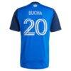 Pavel Bucha FC Cincinnati adidas 2025 Orange and Blue Legacy Kit Replica Jersey - Blue - Detail View