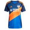 Pavel Bucha FC Cincinnati adidas Women's 2025 Orange and Blue Legacy Kit Replica Jersey - Blue - Side View