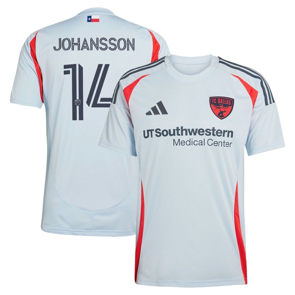 Herman Johansson FC Dallas adidas 2025 The Inferno Kit Replica Jersey - Light Blue