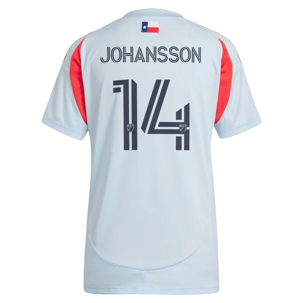 Herman Johansson FC Dallas adidas Women's 2025 The Inferno Kit Replica Jersey - Light Blue