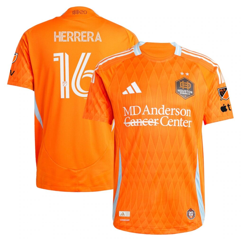 Héctor Herrera Houston Dynamo FC adidas 2025 Season 20 On-Field Authentic Jersey