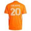 Guilherme Augusto Vieira dos Santos Houston Dynamo FC adidas 2025 Season 20 On-Field Authentic Jersey - Orange - Detail View