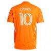 Ezequiel Ponce Houston Dynamo FC adidas 2025 Season 20 On-Field Authentic Jersey - Orange - Detail View