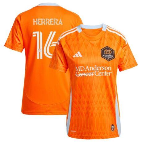 Héctor Herrera Houston Dynamo FC adidas Women's 2025 Season 20 Replica Jersey - Orange - Front View