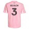 Sergio Reguilón Inter Miami CF adidas Youth 2025 Euforia Replica Jersey - Pink - Detail View