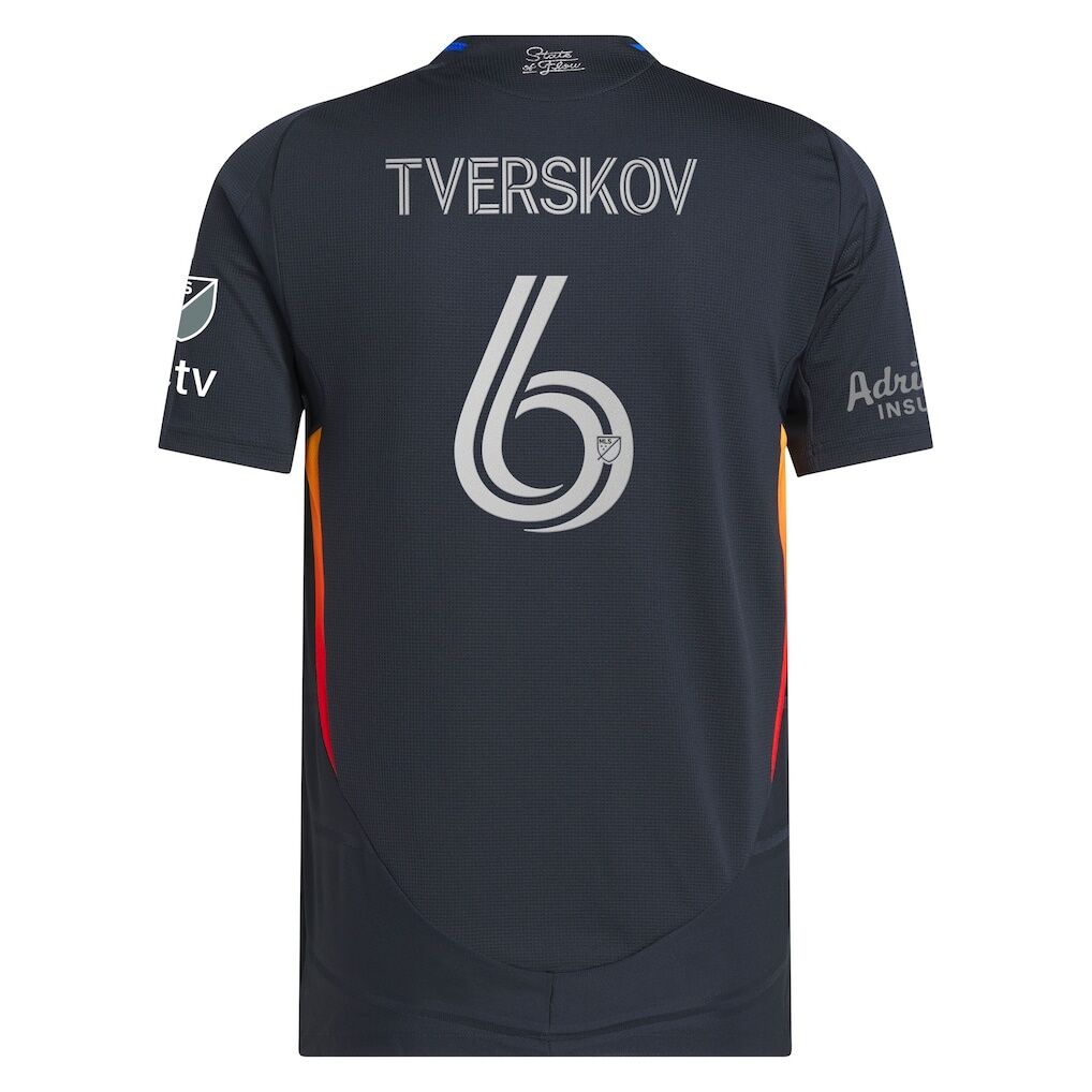 Jeppe Tverskov San Diego FC adidas 2025 State of Flow On-Field Authentic Jersey