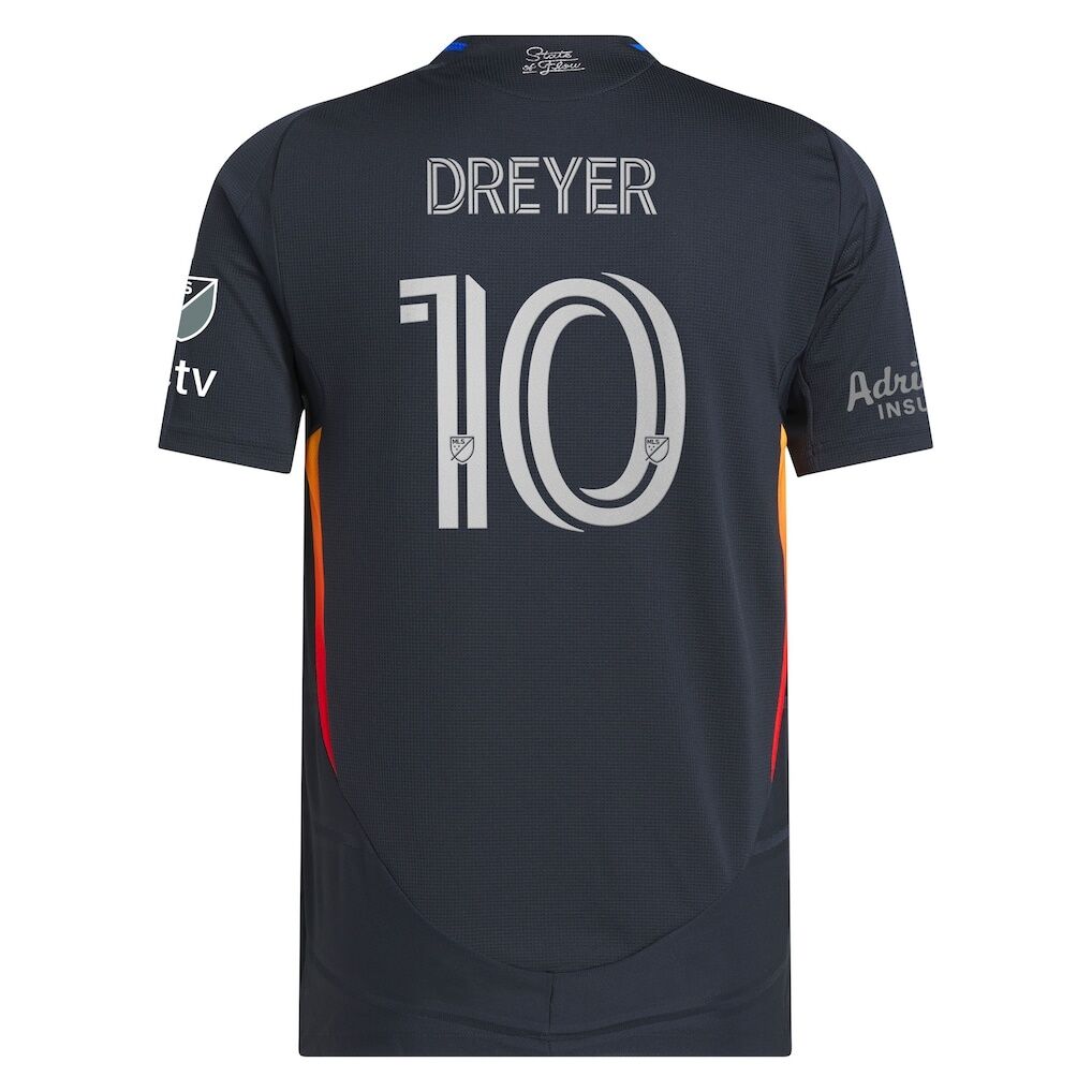 Anders Dreyer San Diego FC adidas 2025 State of Flow On-Field Authentic Jersey
