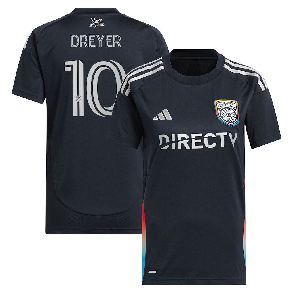 Anders Dreyer San Diego FC adidas Women's 2025 State of Flow Replica Jersey