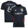 Jeppe Tverskov San Diego FC adidas Youth 2025 State of Flow Replica Jersey - Navy - Front View