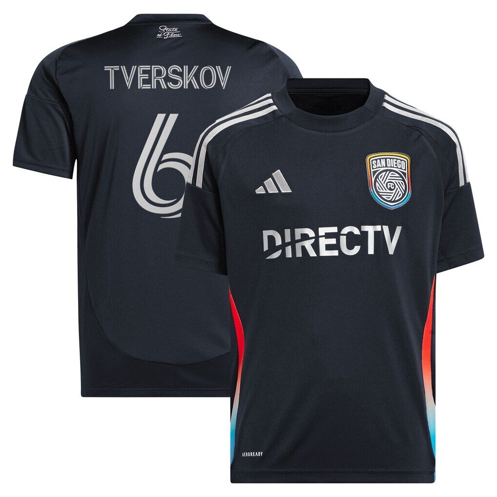 Jeppe Tverskov San Diego FC adidas Youth 2025 State of Flow Replica Jersey