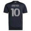 Anders Dreyer San Diego FC adidas Youth 2025 State of Flow Replica Jersey - Navy - Detail View