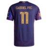 Gabriel Pec LA Galaxy adidas 2025 RIZON On-Field Authentic Jersey - Navy - Detail View