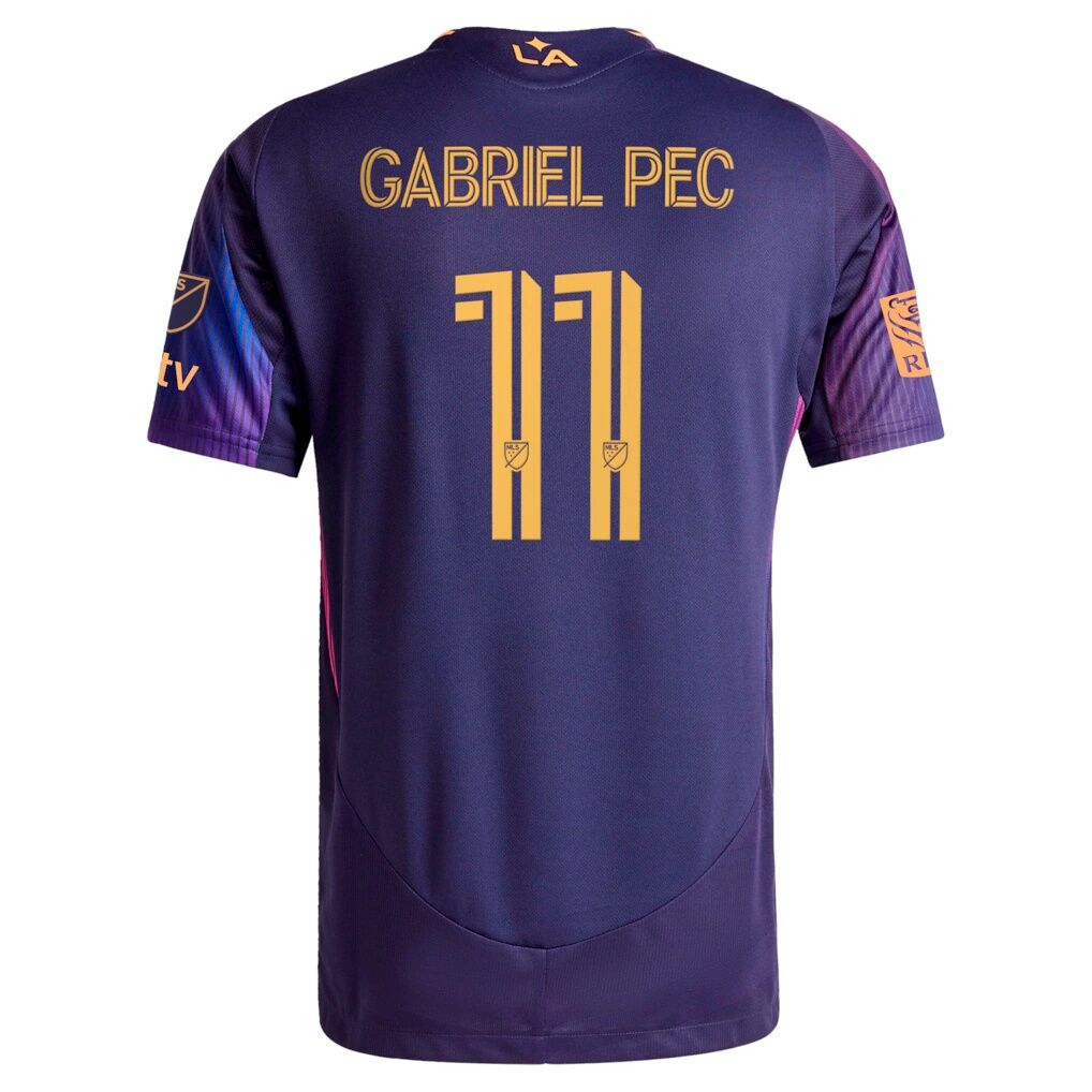 Gabriel Pec LA Galaxy adidas 2025 RIZON On-Field Authentic Jersey