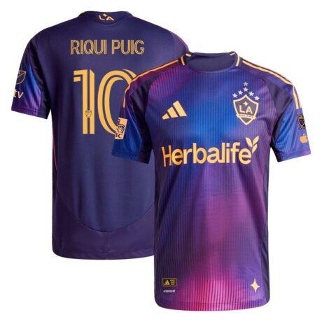 Riqui Puig LA Galaxy adidas 2025 RIZON On-Field Authentic Jersey - Navy - Front View