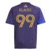 João Klauss LA Galaxy adidas Youth 2025 RIZON Replica Jersey - Navy - Detail View