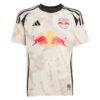 Cade Cowell New York Red Bulls adidas Youth 2025 Stone Kit Replica Jersey - - Side View