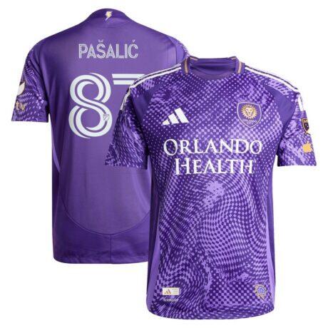 Marco Pašalić Orlando City SC adidas 2025 Perfect Storm On-Field Authentic Jersey - Purple - Front View