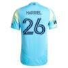 Nathan Harriel Philadelphia Union adidas 2025 The Voltage Kit On-Field Authentic Jersey - Blue - Detail View