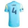 Jovan Lukić Philadelphia Union adidas 2025 The Voltage Kit On-Field Authentic Jersey - Blue - Detail View