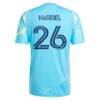 Nathan Harriel Philadelphia Union adidas 2025 The Voltage Kit Replica Jersey - Blue - Detail View