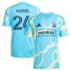 Nathan Harriel Philadelphia Union adidas 2025 The Voltage Kit Replica Jersey - Blue - Front View
