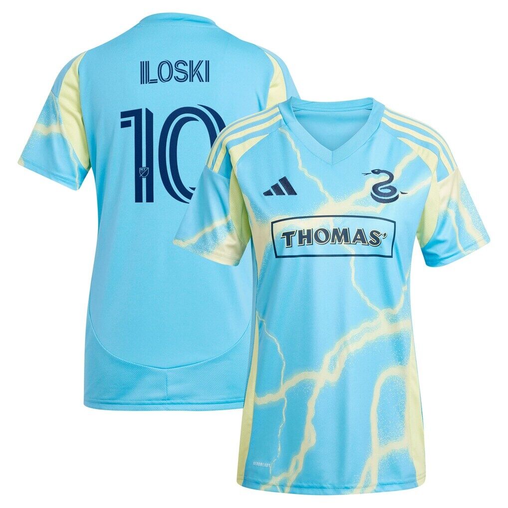Milan Iloski Philadelphia Union adidas Women's 2025 The Voltage Kit Replica Jersey