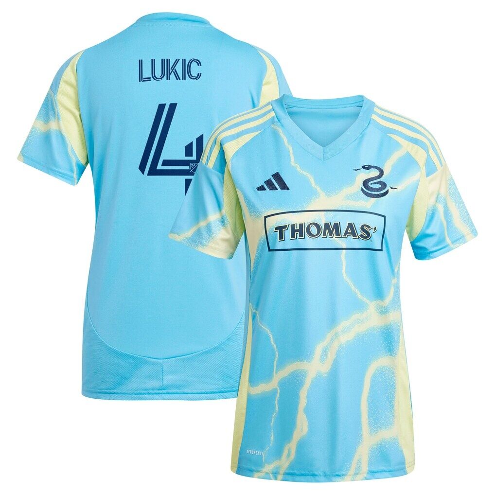 Jovan Lukić Philadelphia Union adidas Women's 2025 The Voltage Kit Replica Jersey