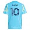 Milan Iloski Philadelphia Union adidas Youth 2025 The Voltage Kit Replica Jersey - Blue - Detail View