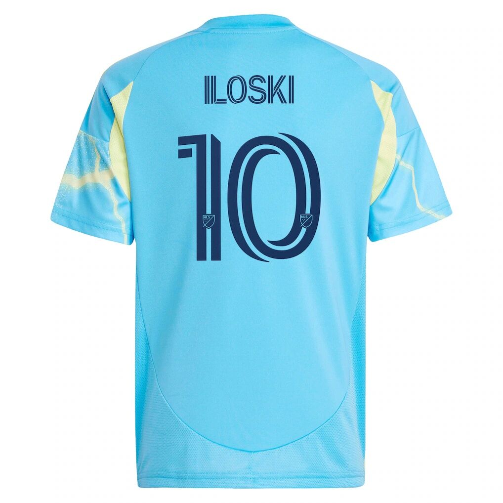 Milan Iloski Philadelphia Union adidas Youth 2025 The Voltage Kit Replica Jersey