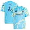 Jovan Lukić Philadelphia Union adidas Youth 2025 The Voltage Kit Replica Jersey - Blue - Front View