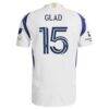Justen Glad Real Salt Lake adidas 2025 Grid City On-Field Authentic Jersey - White - Detail View
