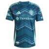 Paul Rothrock Seattle Sounders FC adidas 2025 The Salish Sea Kit On-Field Authentic Jersey - Blue - Side View