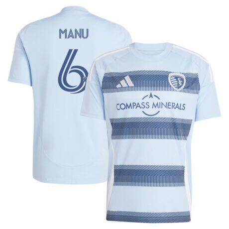 Manu García Sporting Kansas City adidas 2025 One KC Replica Jersey - - Front View