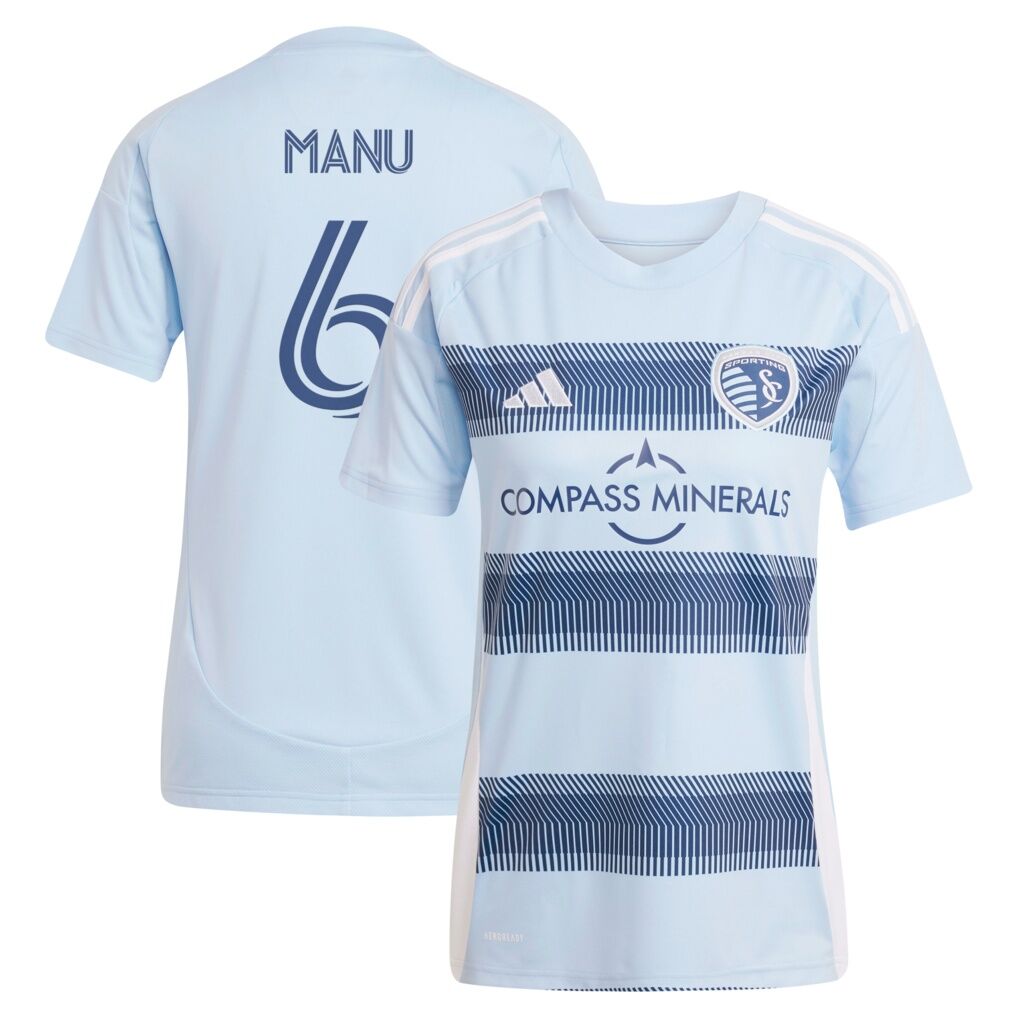 Manu García Sporting Kansas City adidas Women's 2025 One KC Replica Jersey - Light Blue