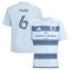 Manu García Sporting Kansas City adidas Youth 2025 One KC Replica Jersey - - Front View