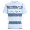 Manu García Sporting Kansas City adidas Youth 2025 One KC Replica Jersey - - Side View