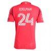 Daniel Edelman St. Louis CITY SC adidas 2025 Forever CITY Red On-Field Authentic Jersey - Red - Detail View