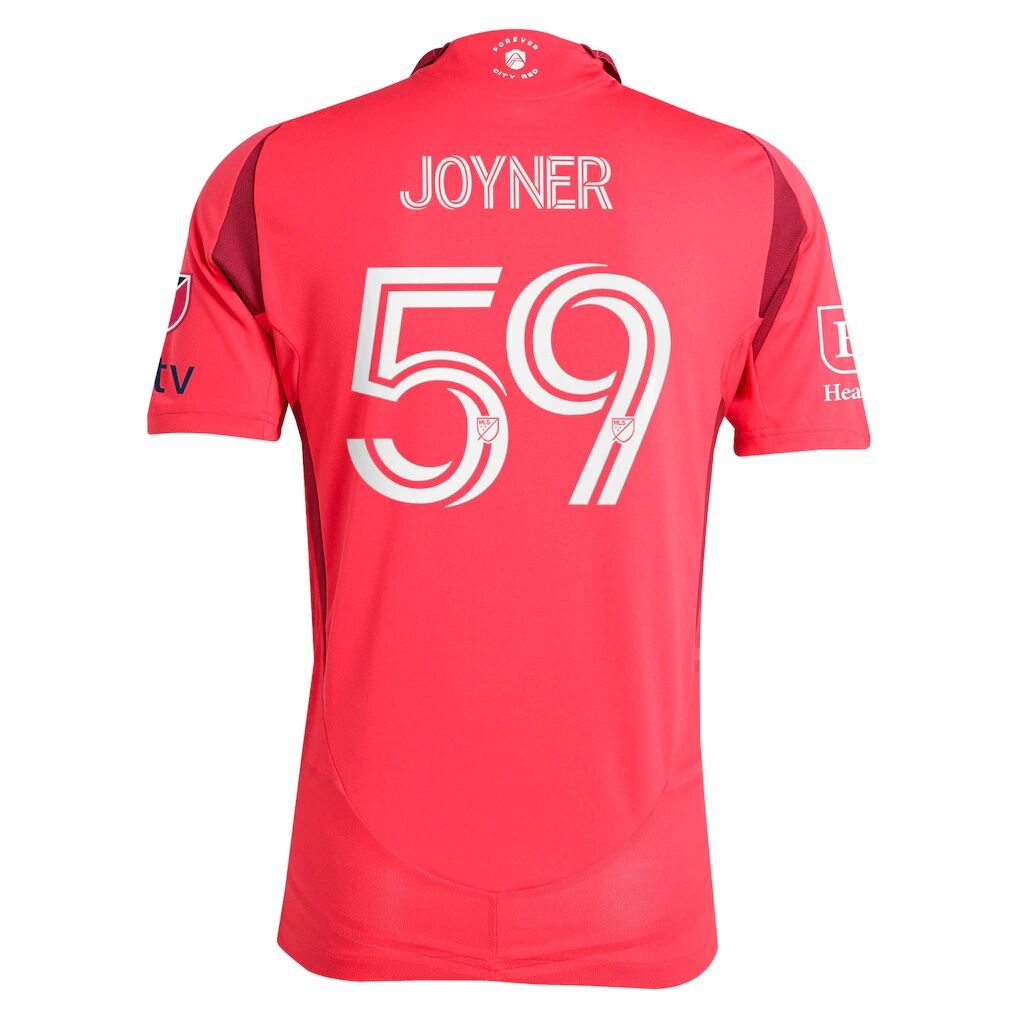 MyKhi Joyner St. Louis CITY SC adidas 2025 Forever CITY Red On-Field Authentic Jersey