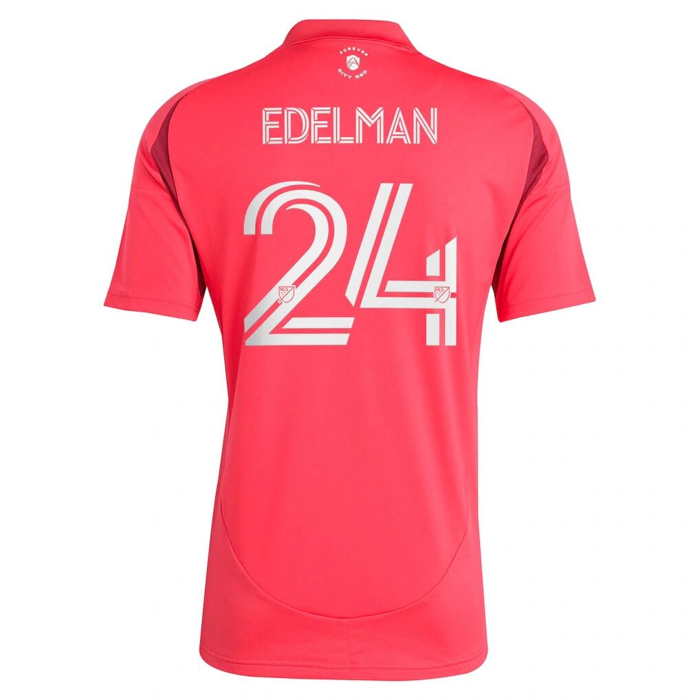 Daniel Edelman St. Louis CITY SC adidas 2025 Forever CITY Red Replica Jersey