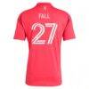 Fallou Fall St. Louis CITY SC adidas 2025 Forever CITY Red Replica Jersey - Red - Detail View