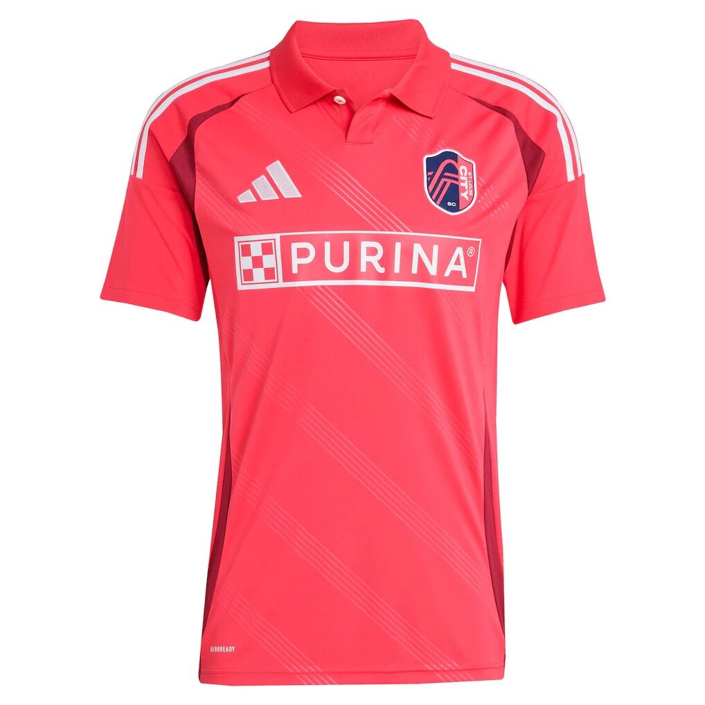 Fallou Fall St. Louis CITY SC adidas 2025 Forever CITY Red Replica Jersey