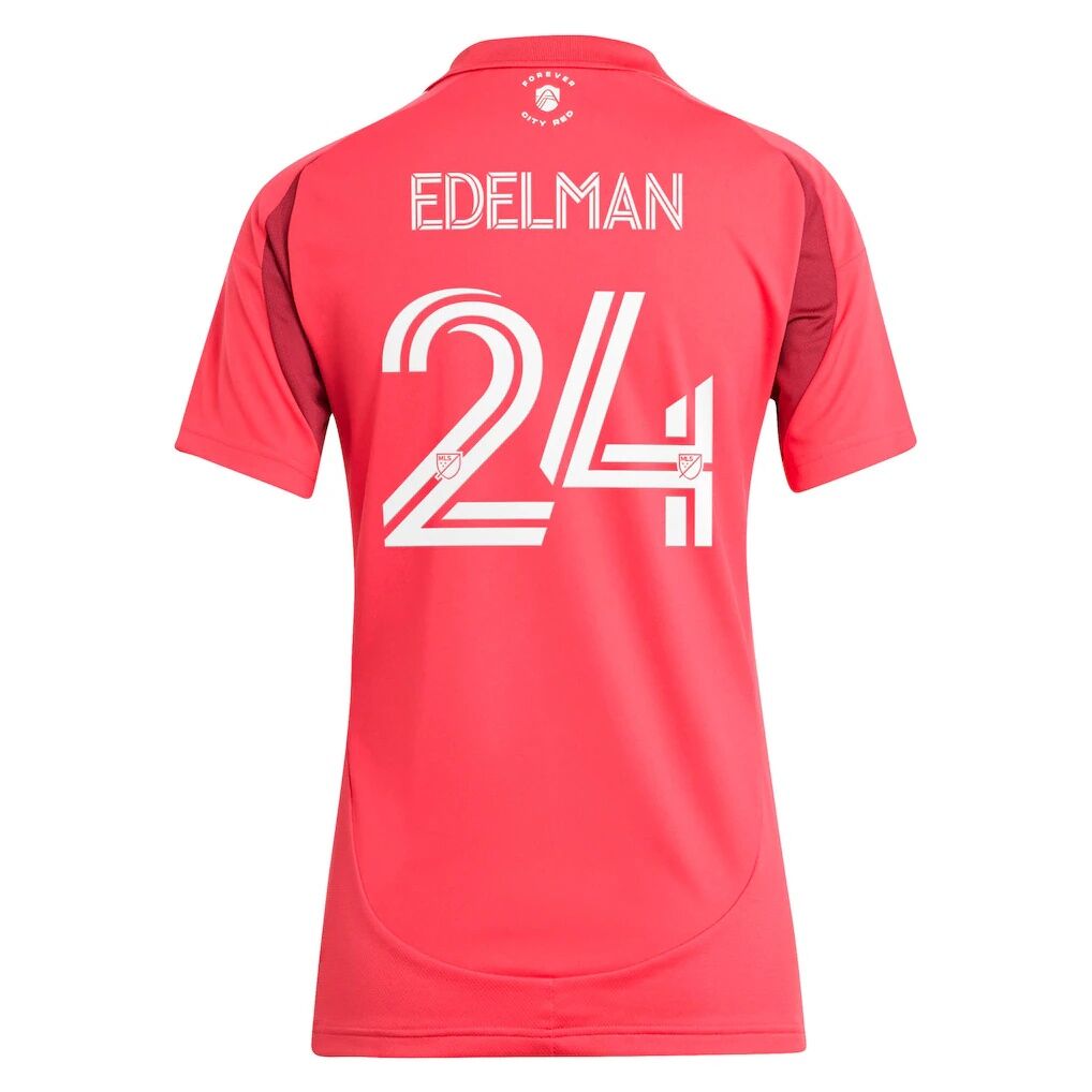 Daniel Edelman St. Louis CITY SC adidas Women's 2025 Forever CITY Red Replica Jersey