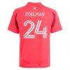 Daniel Edelman St. Louis CITY SC adidas Youth 2025 Forever CITY Red Replica Jersey - Red - Detail View